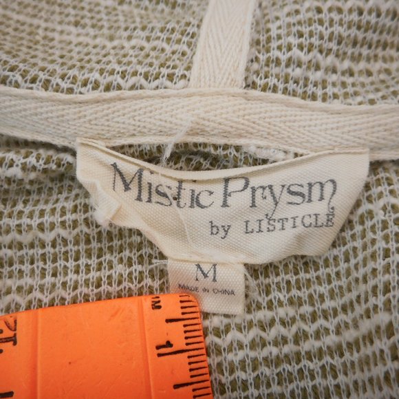 Mistic Prysm Women's Size M Hooded Cardigan Casual Beachy Pockets Neutral - Picture 5 of 6